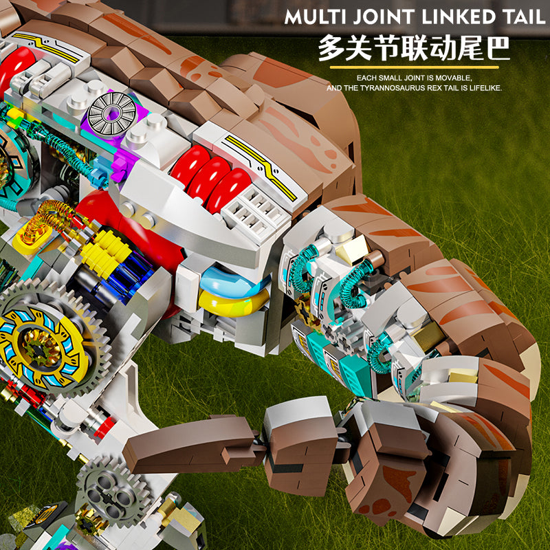 BrickEgo Mechanical T-Rex Dragon Build | 1388 Pieces Advanced Creative Building Set (Ages 14+)