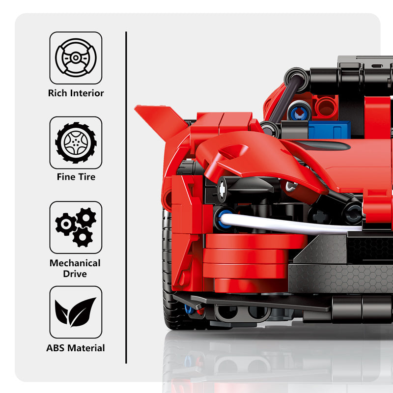 BrickEgo Crimson Velocity – 1:14 Supercar Building Set (1208 PCS)