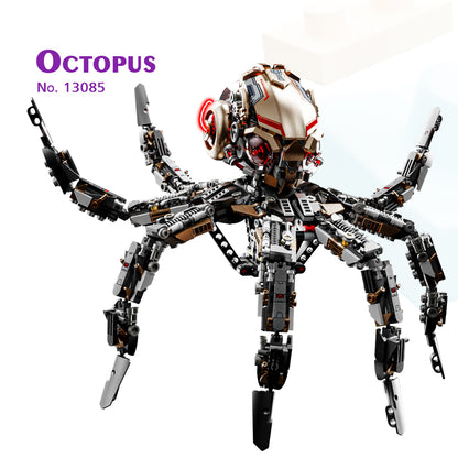 BrickEgo Mechanical Octopus – 1768 PCS Light-Up Assemble Block Model  (13085)