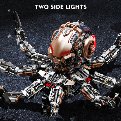 BrickEgo Mechanical Octopus – 1768 PCS Light-Up Assemble Block Model  (13085)