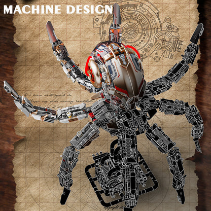 BrickEgo Mechanical Octopus – 1768 PCS Light-Up Assemble Block Model  (13085)