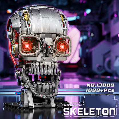 Mechanical Skeleton Skull – Advanced MOC Building Block Model (1099 PCS)
