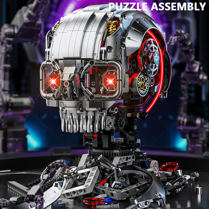 Mechanical Skeleton Skull – Advanced MOC Building Block Model (1099 PCS)
