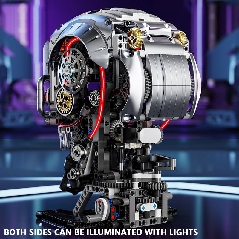 Mechanical Skeleton Skull – Advanced MOC Building Block Model (1099 PCS)