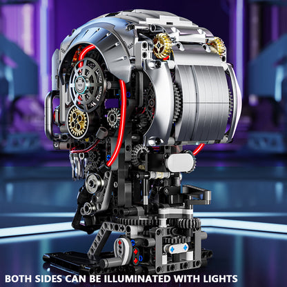 Mechanical Skeleton Skull – Advanced MOC Building Block Model (1099 PCS)