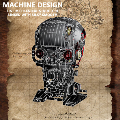Mechanical Skeleton Skull – Advanced MOC Building Block Model (1099 PCS)