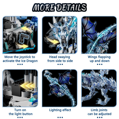 Ice Dragon Assembly Building Block Set – 1646 Pieces