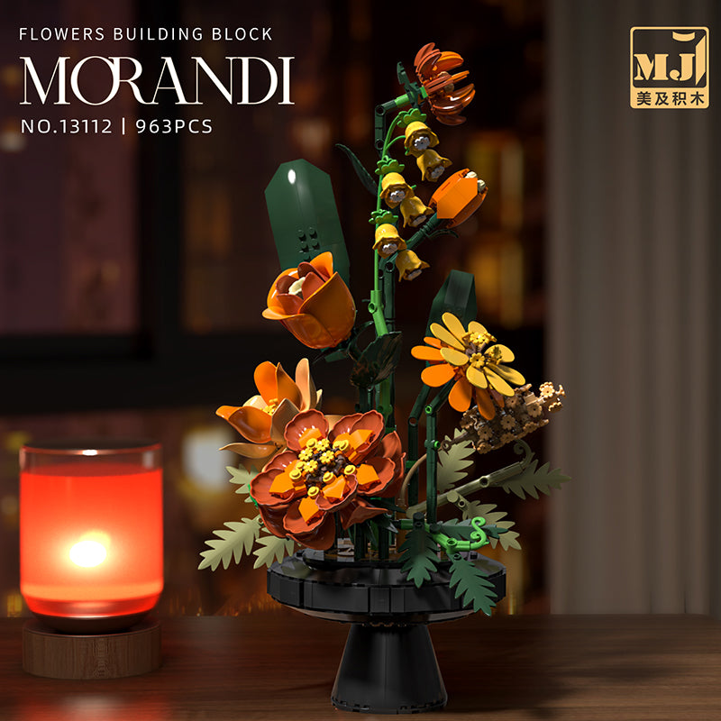 BrickEgo Botanical Series – Rose & Chrysanthemum Flower Building Set (963 Pieces)