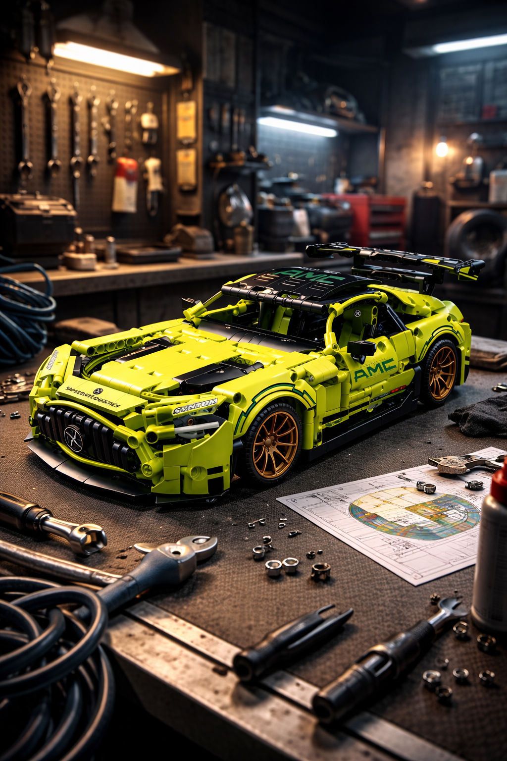 BrickEgo Master Series Super Racing Car – 1466 PCS Advanced MOC Speed Build