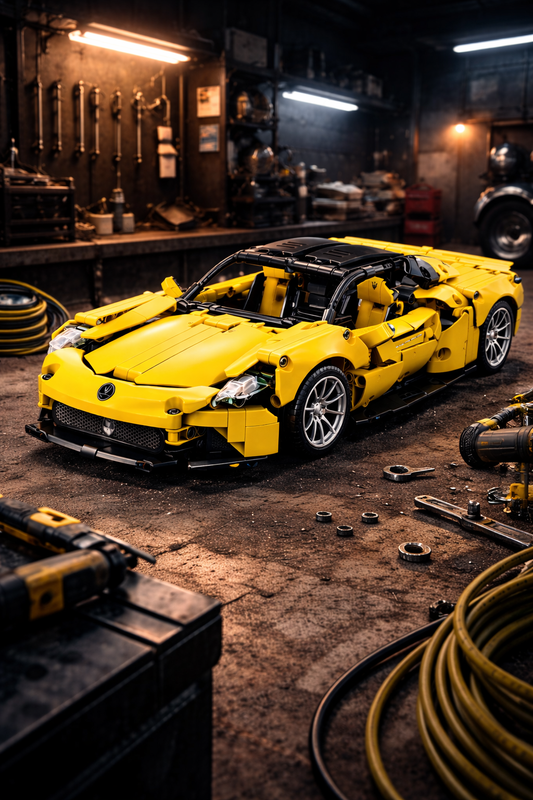 BrickEgo™ Technic Speed Supercar – 1269 PCS Luxury Building Block Car (Ages 12+)