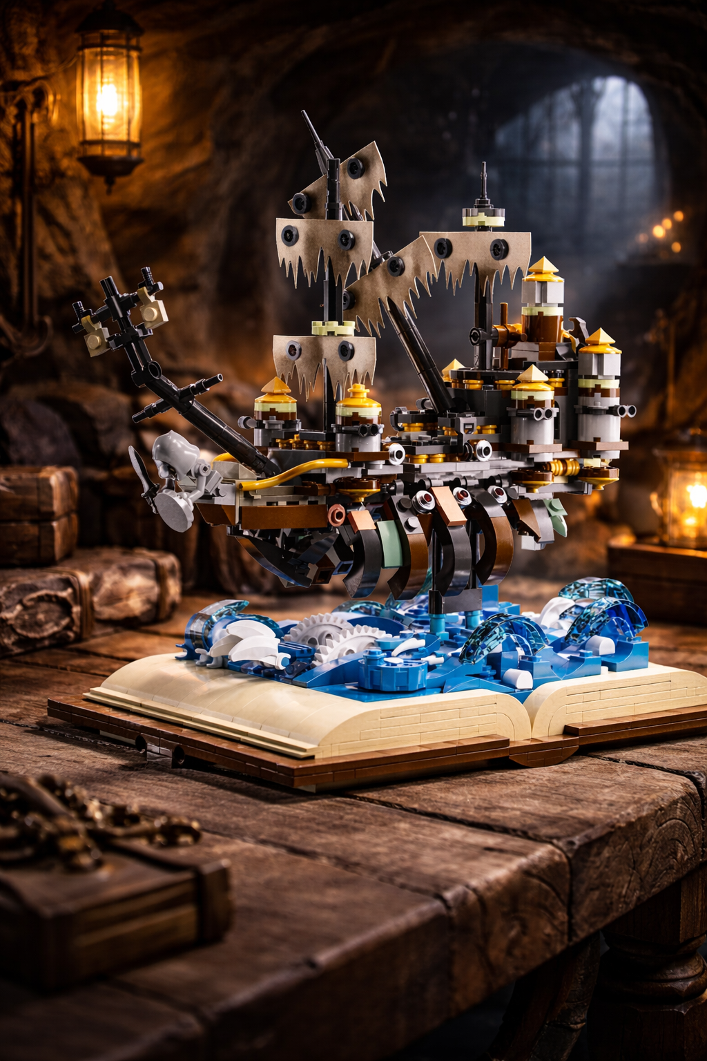 BrickEgo Mary Ship – Fantasy Mechanical Display Build | 1028 Pieces