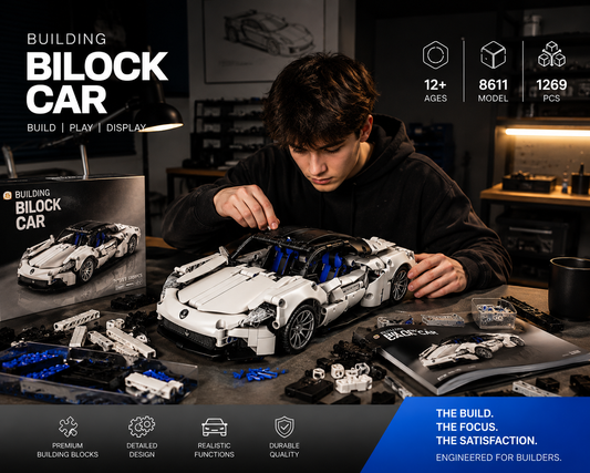 BrickEgo Super Sports Sedan MOC – High-Speed Collector Build | 1269 Pieces