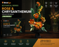 BrickEgo Botanical Series – Rose & Chrysanthemum Collector Build | 963 Pieces