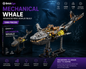 BrickEgo Mechanical Whale – Advanced MOC Display Build | 1388 Pieces